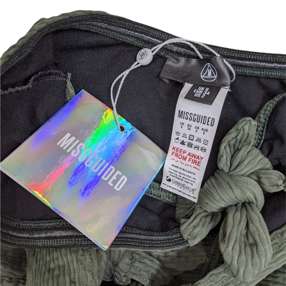 NWT Missguided Knotted Bandeau Swimsuit - 2 - Picture 7 of 7